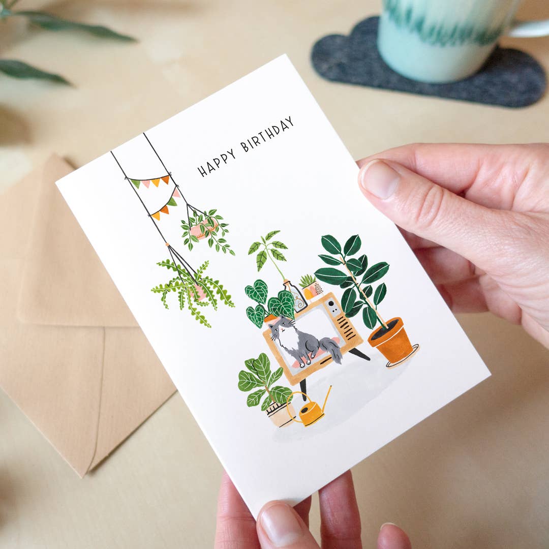 Studio Kuukeluus - Plants Happy Birthday Card