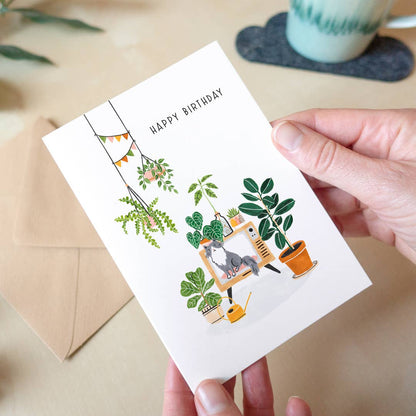 Studio Kuukeluus - Plants Happy Birthday Card