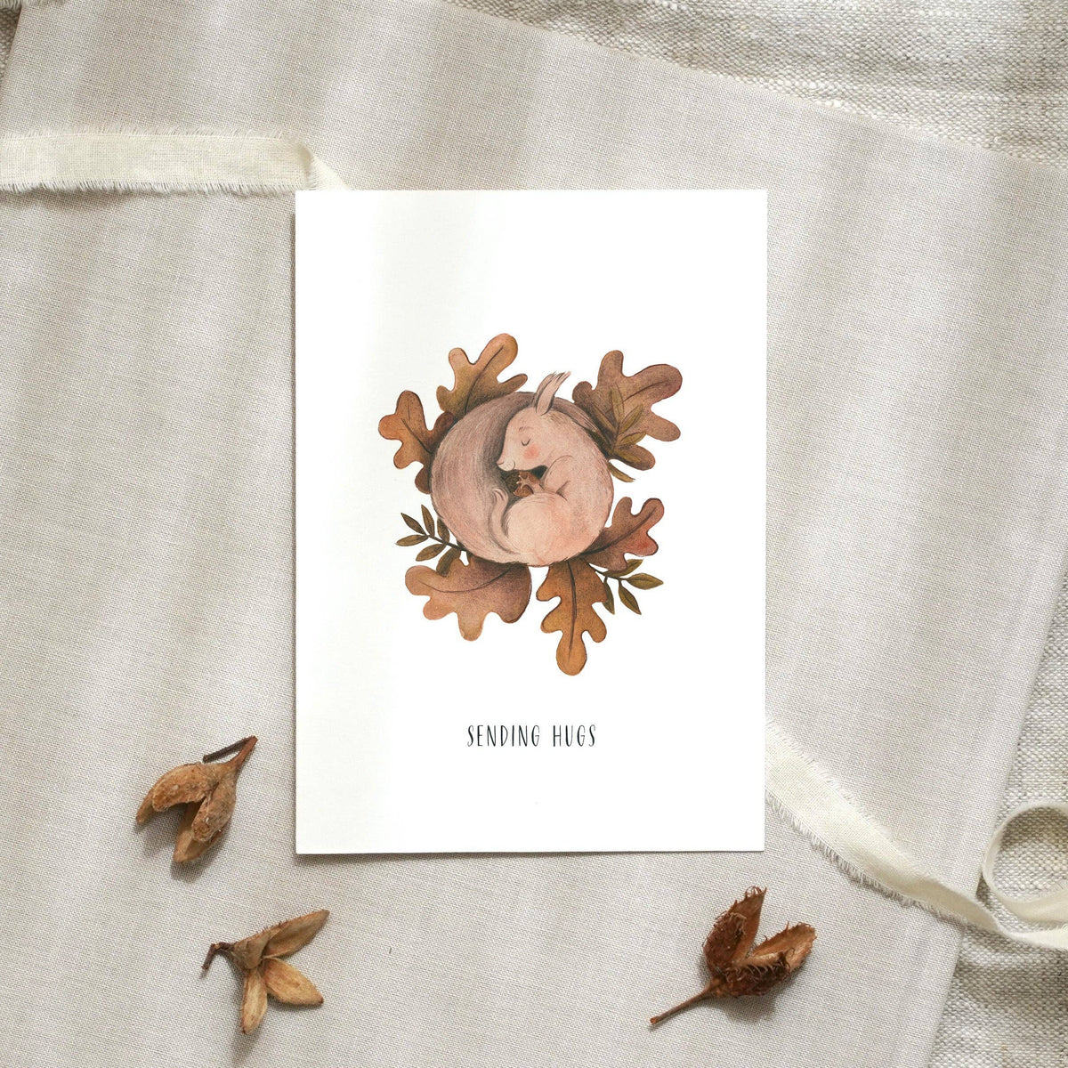 Leo La Douce GmbH - Postcard · Squirrel | Sending hugs