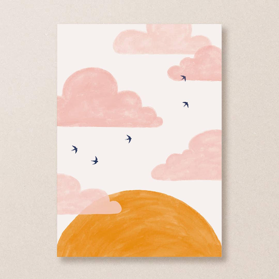 Studio Kuukeluus - Pink Sky Postcard