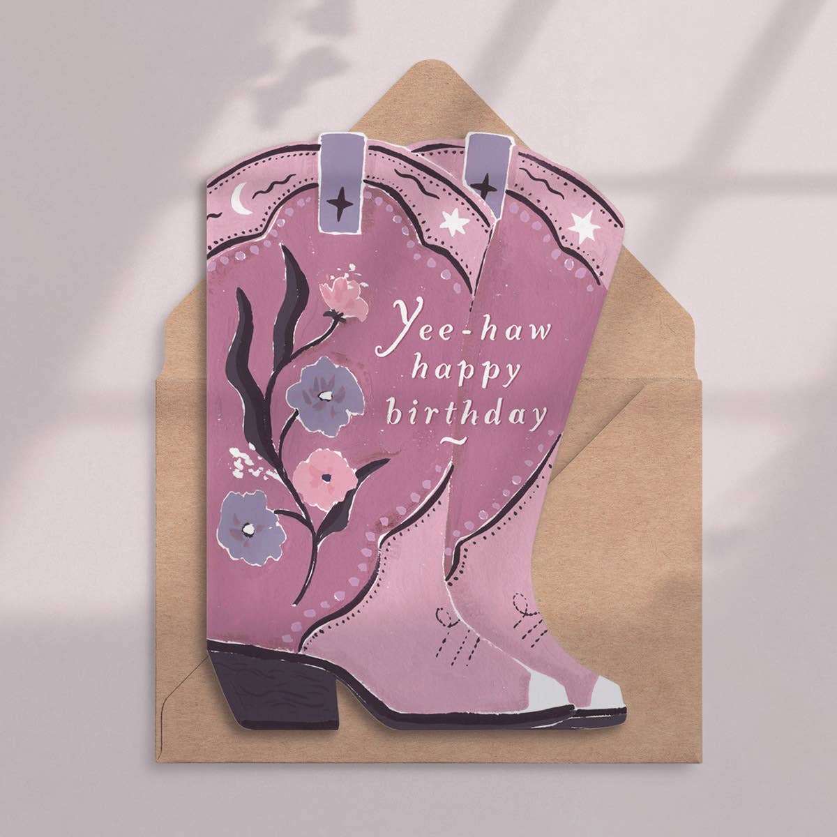 Sister Paper Co. - Cowboy Boots Birthday Card | Cowgirl Birthday Card | Western