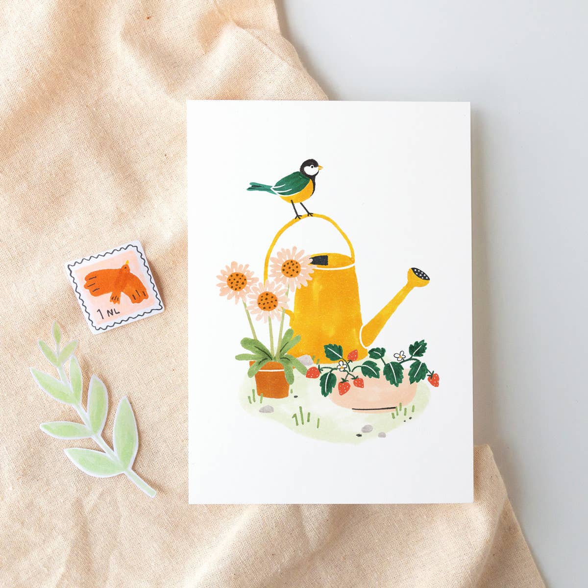 Studio Kuukeluus - Postcard Great Tit