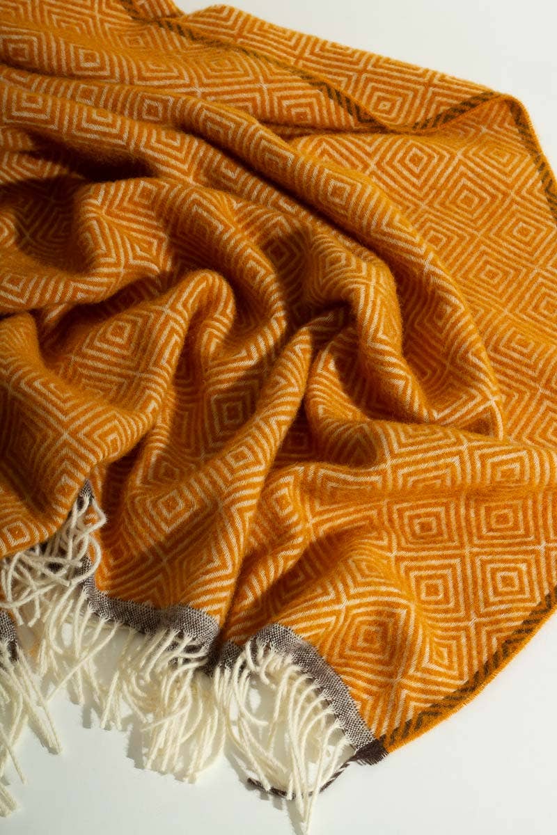MoST - Wool Throw Blanket VENEZIA Yellow