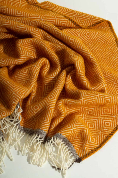 MoST - Wool Throw Blanket VENEZIA Yellow