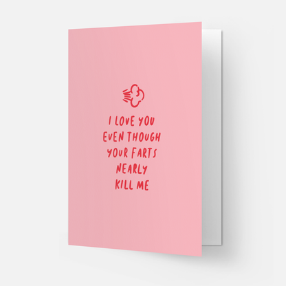 Kaart Blanche - Farts kill greeting card