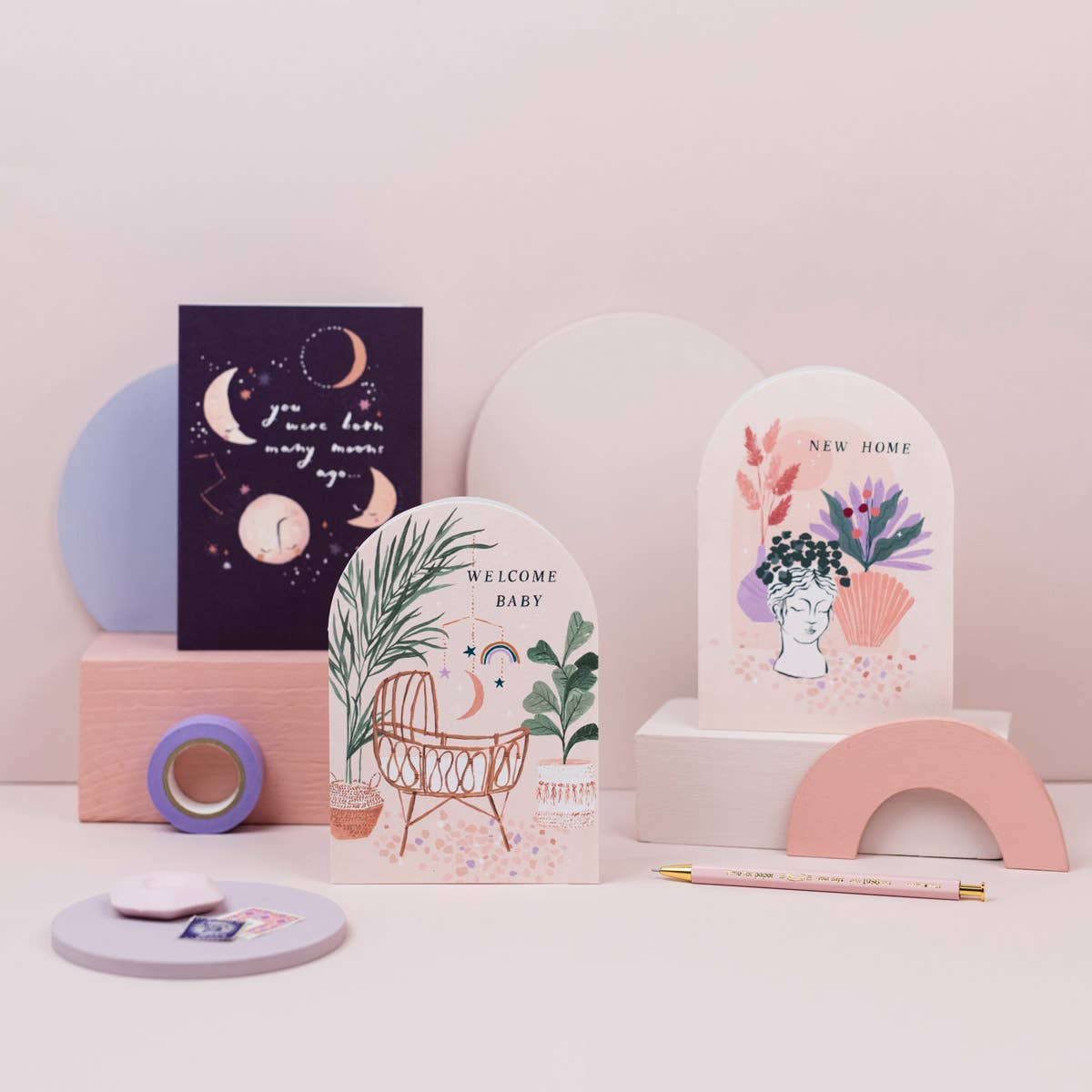 Sister Paper Co. - Welcome Baby Card | New Baby Card | Gender Neutral Baby Card