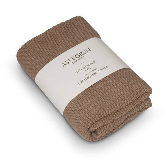 Aspegren Denmark - Kitchen Towel - 100% Organic Cotton - Knitted - Solid - Zinc