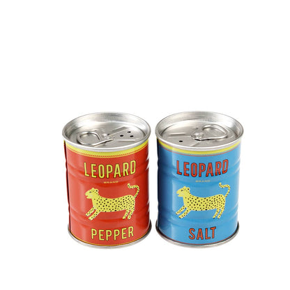 Rex Europe - Tin salt and pepper shakers - Leopard