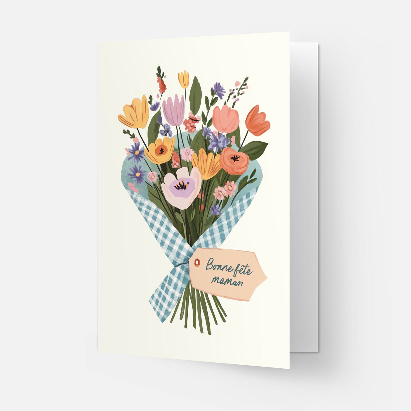 Kaart Blanche - Mother's Day Bouquet greeting card (also in FR)