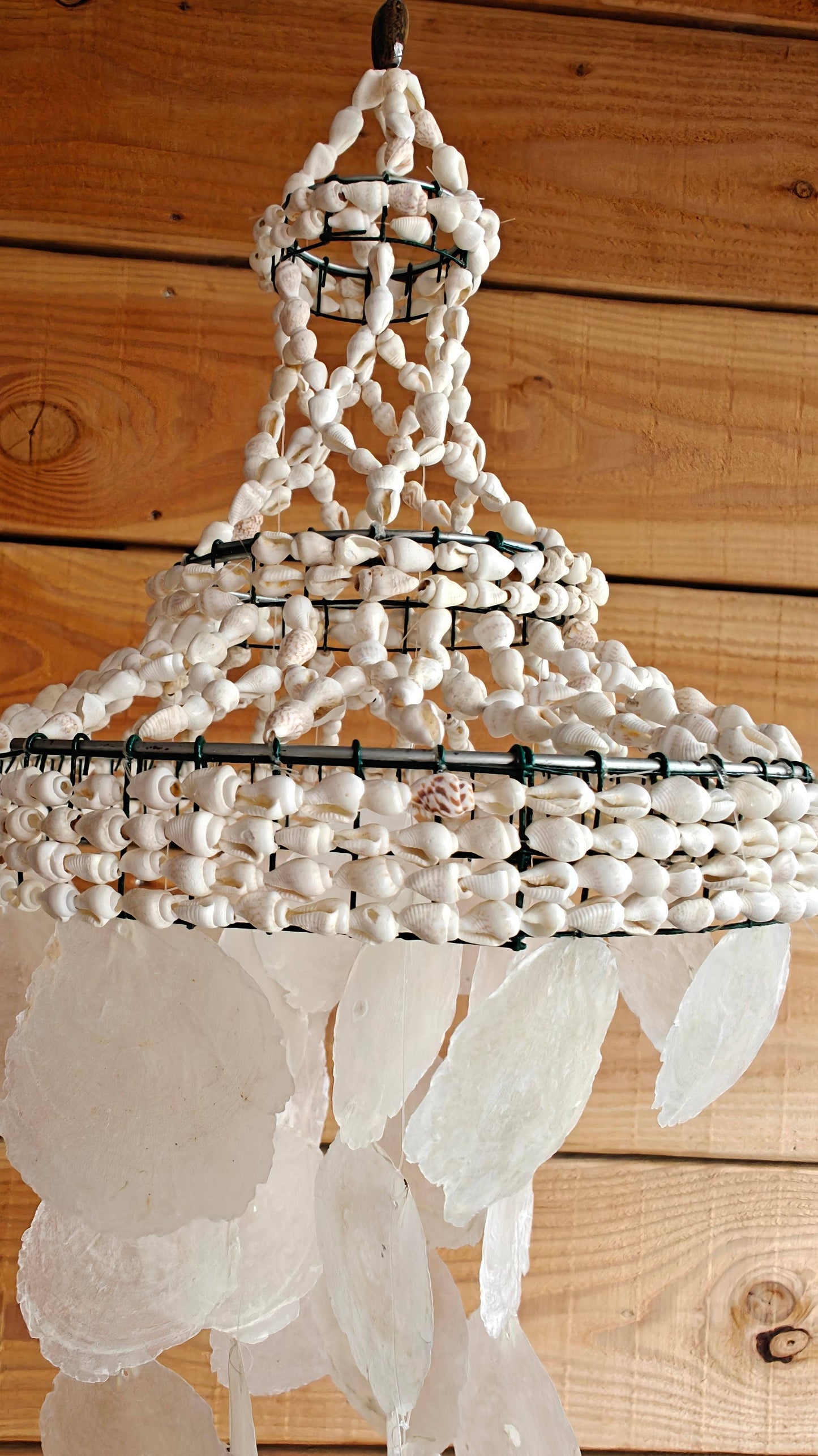 Product Import Holland - Unique capiz shell hanger small - boho - coastal - beach