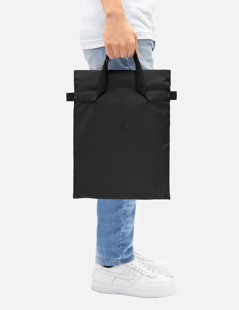 Notabag - Crossbody Black – Multifunctional Bag Laptop Tote Recycled