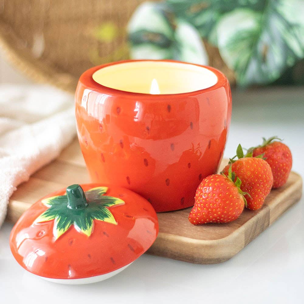 Something Different - Strawberry Shaped Candle Jar