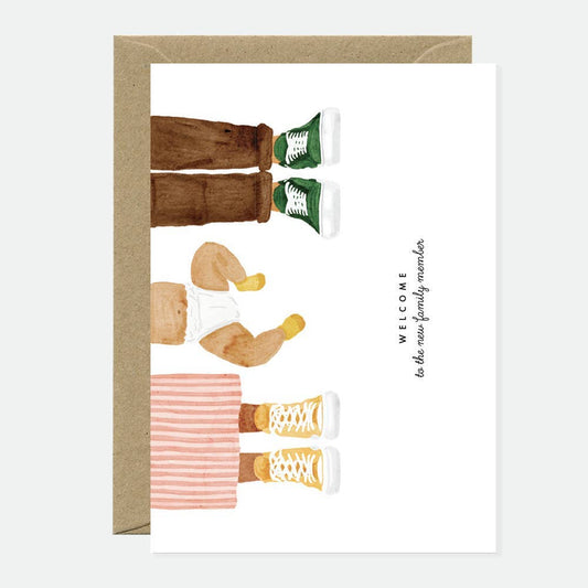 ALL THE WAYS TO SAY - Europe - Welcome Baby Family Member - Greeting card