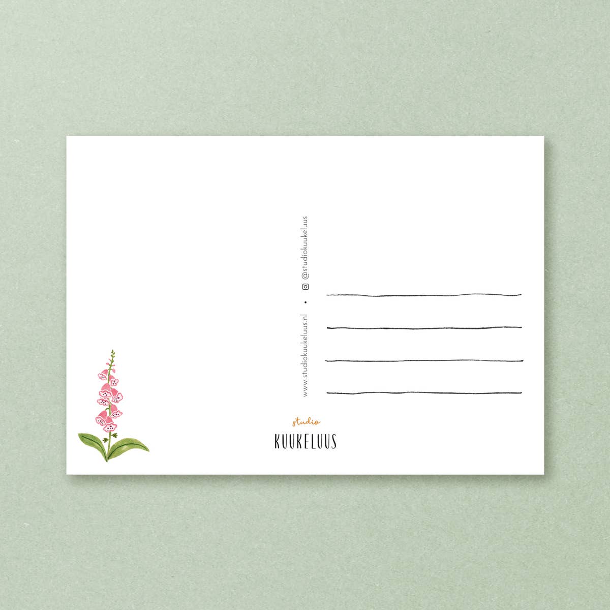 Studio Kuukeluus - Postcard fox