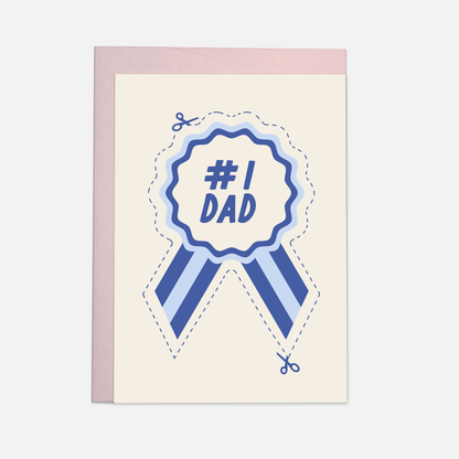 Kaart Blanche - Number one dad greeting card