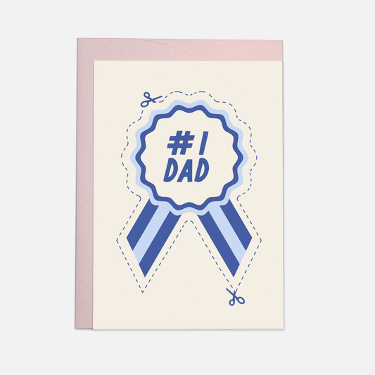 Kaart Blanche - Number one dad greeting card