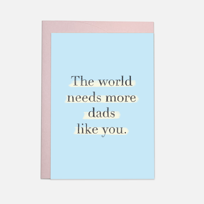 Kaart Blanche - More dads greeting card