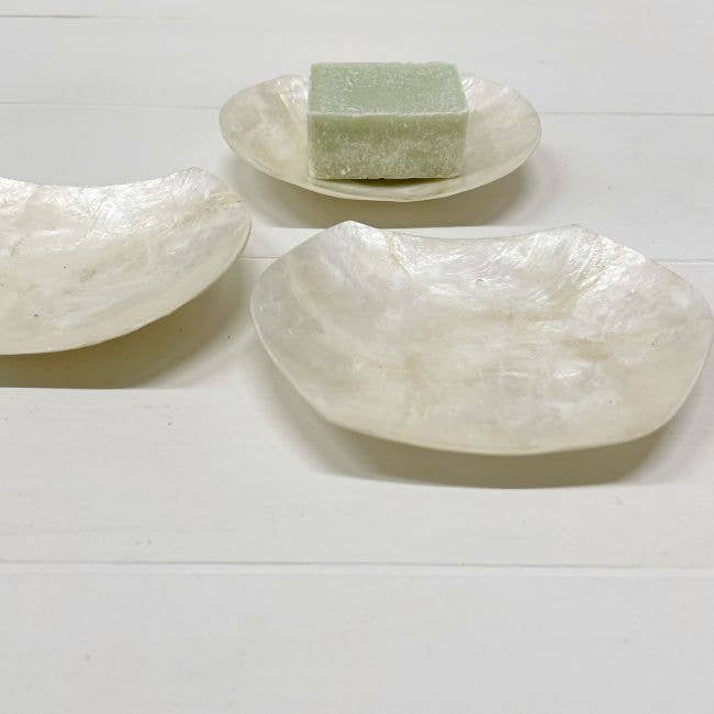 Schaaltje Schelp Capiz XS Wit