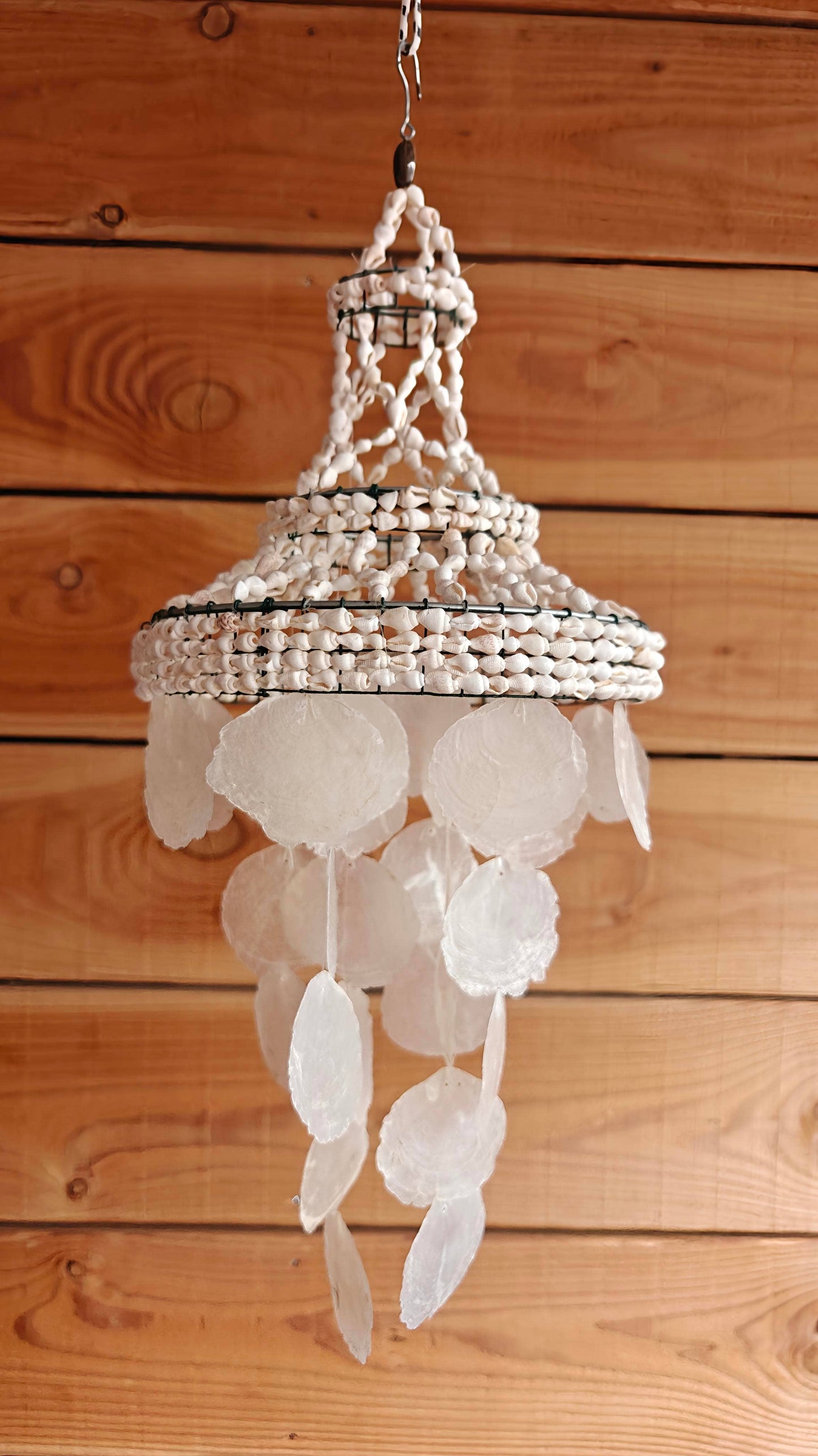 Product Import Holland - Unique capiz shell hanger small - boho - coastal - beach