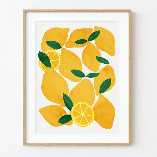 El buen limón - Mediterranean Lemons Art Print