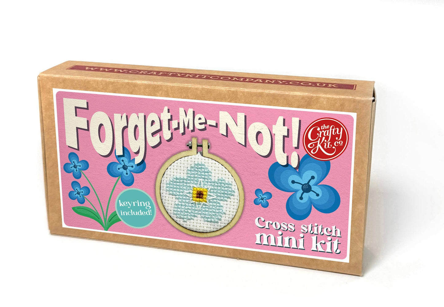 Mini Matchbox Kits - Forget-Me-Not! Mini Matchbox Cross Stitch Kit