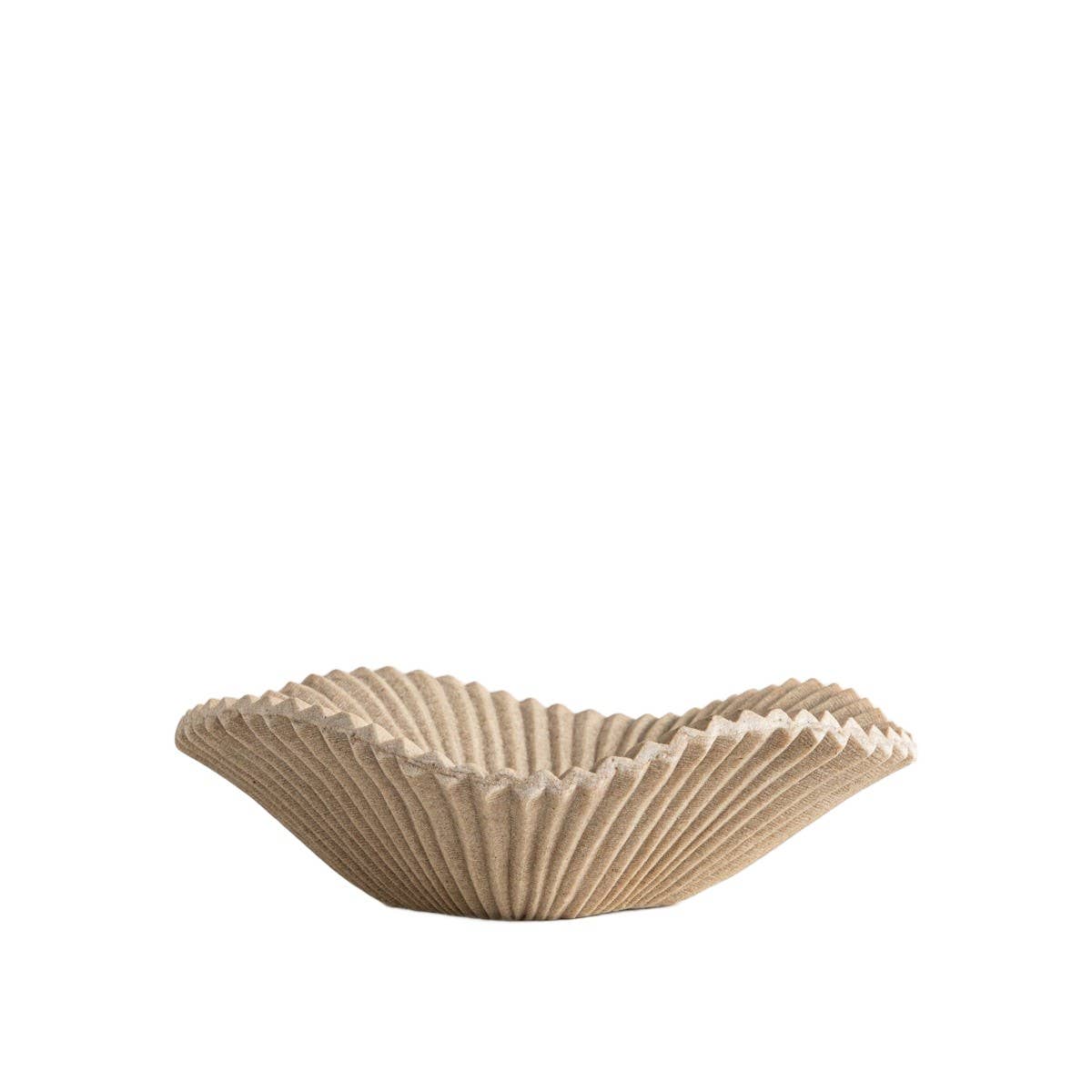Decorative tray | AUREA | wavy beige | 23.7 x 7 cm
