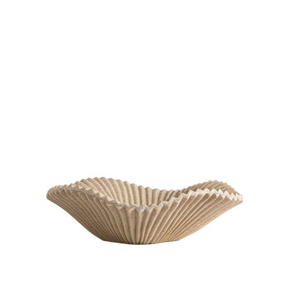 Decorative tray | AUREA | wavy beige | 23.7 x 7 cm