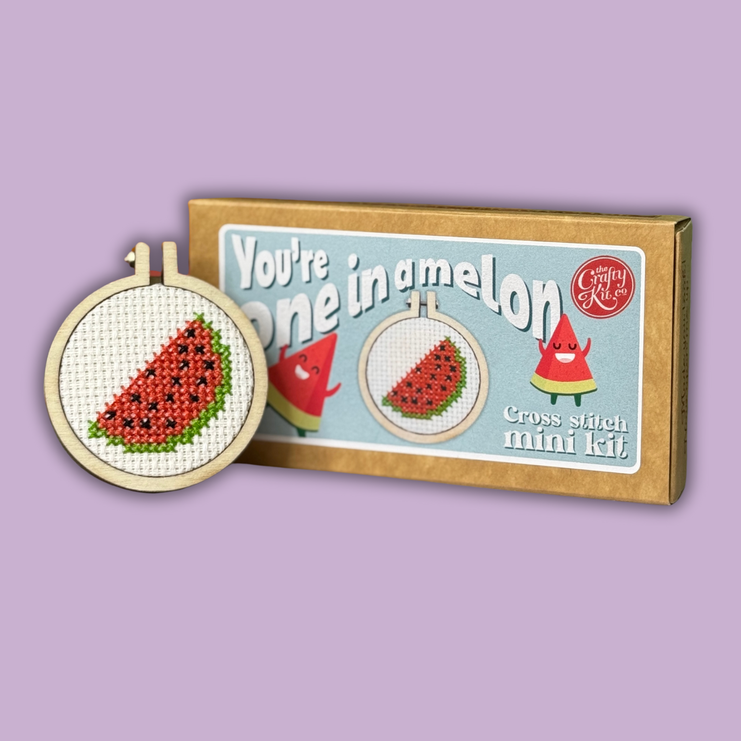 Mini Matchbox Kits - You're One in a Melon Mini Matchbox Cross Stitch Kit