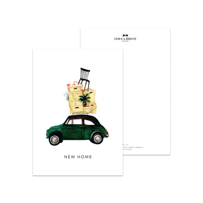 Leo La Douce- Postcard · New Home