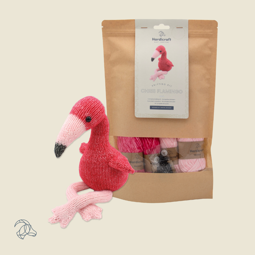 Hardicraft - DIY Knitting Kit - Chris Flamingo
