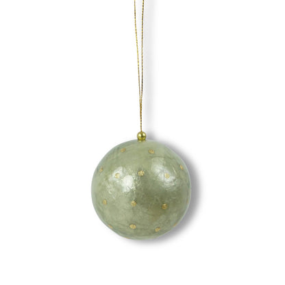 Kinta - X-Mas Ball Cap Dots w/ gold 6 cm