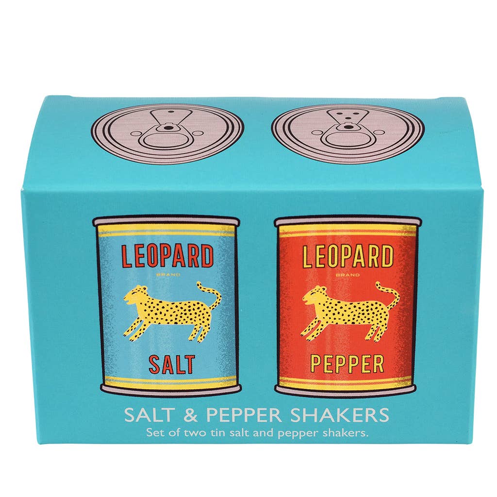 Rex Europe - Tin salt and pepper shakers - Leopard