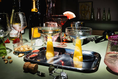 Brût Home and Glassware - Champagne Coupe Claude | set of 2 | blue/topaz