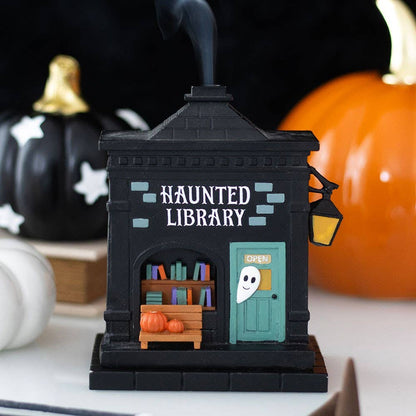 Something Different - Haunted Library Halloween Incense Cone Holder