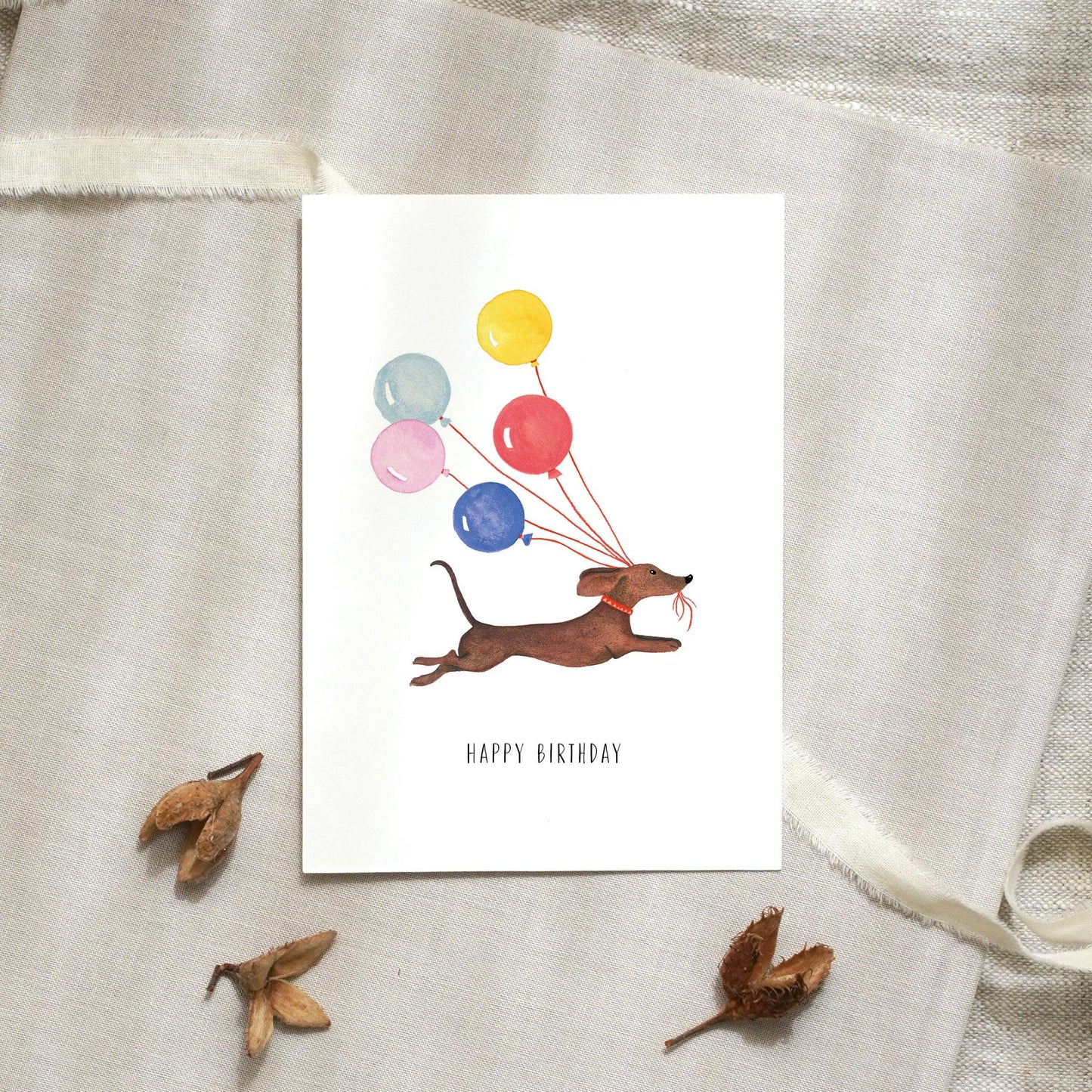 Leo La Douce- Postcard · Birthday Dachshund