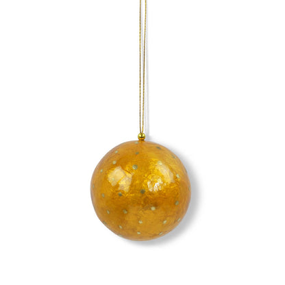 Kinta - X-Mas Ball Cap Dots w/ gold 6 cm