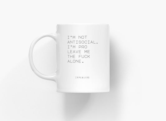 typealive - Ceramic mug/Antisocial