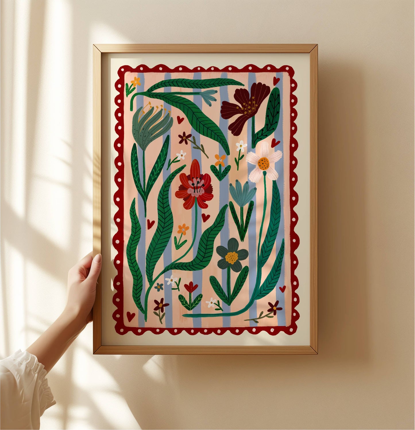 Kate Fox Design - Boho Flower Kids, Kids Art Prints, Kids Art Print, 