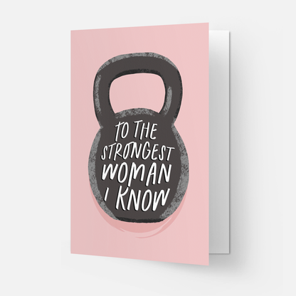 Kaart Blanche - Strongest woman greeting card