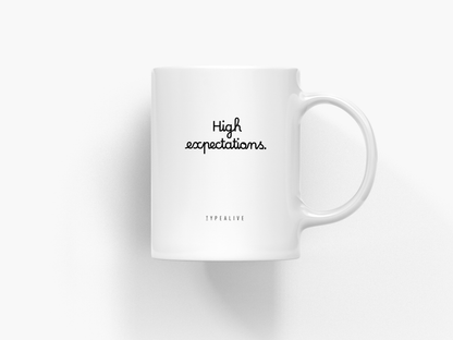 typealive - Ceramic Mug / High Expectations w/ envelope