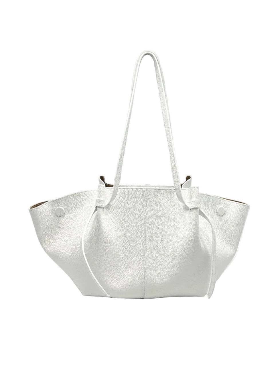 Suie Valentini srl - Genuine Leather Shopping Bag, Made in Italy, art. 112615New
