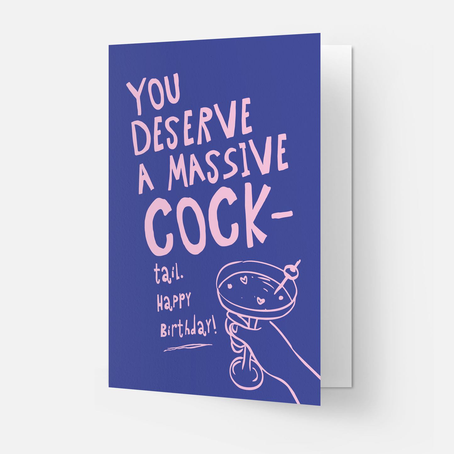 Kaart Blanche - Massive cocktail - trending greeting card