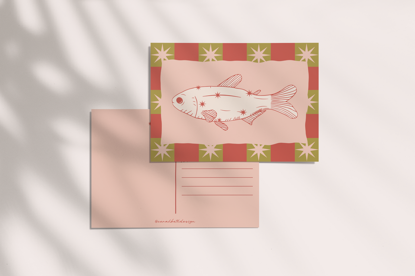 Diamond Fish Print
