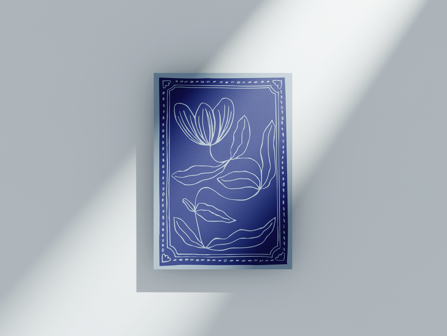 Flower Linoprint