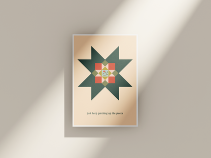 Patching Up The Pieces Print